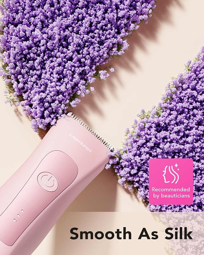 LADYSPOT™ Hair Finishing Trimmers, with 3 Guard and Replaceable Ceramic Blade Heads, LADYSPOT™ Hair Shaver Kit Sets (Women-Pink-Version)