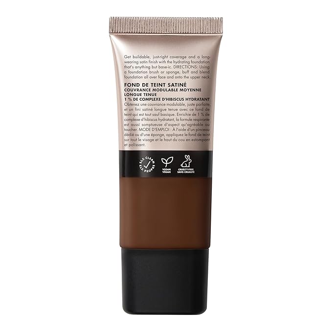 e.l.f. Soft Glam Foundation, Medium Coverage, Long-Lasting & Buildable Foundation For A Smooth, Satin Finish, Vegan & Cruelty-Free, 61 Rich Cool