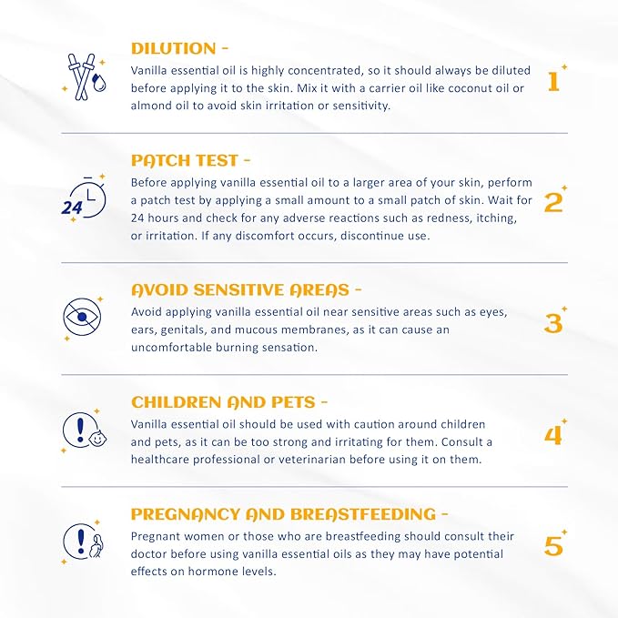 HIQILI 1 Fl Oz Vanilla Essential Oil, Undiluted Natural Strong Fragrance Add in Skin Perfume, Unscented Lotion, Candle Soap Making Scent, Relax at Home with Diffuse Warm Sweet Aroma