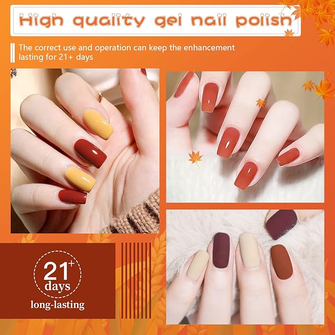 JODSONE 36 Pcs Gel Nail Polish Kit with U V Light of 32 Color Gel Polish Nail Collections Base and Top Glitter Coat Manicure Tools