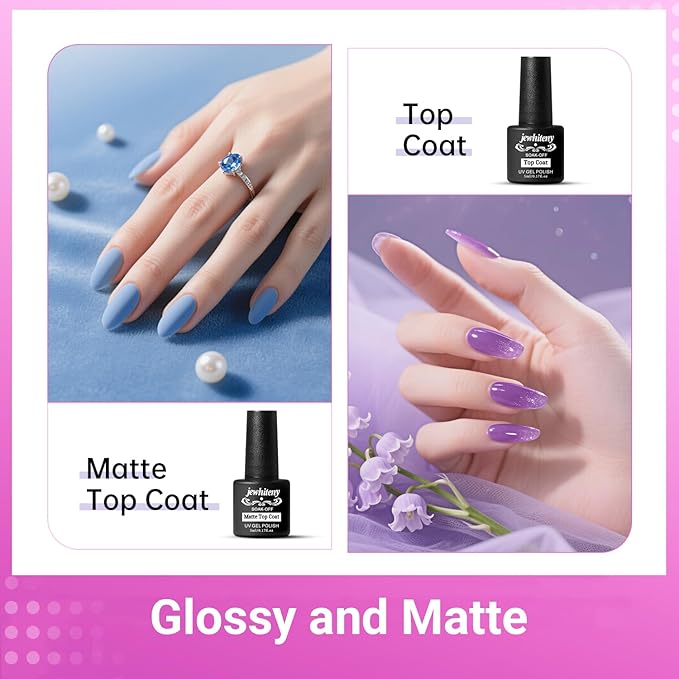 JEWHITENY Poly Gel Nail Kit 28 Colors Nude Gray Glitter with Nail Lamp Base Top Coats Builder Gel All-In-One Set Ideal for Designs DIY At Home Need U V Lamp Curing