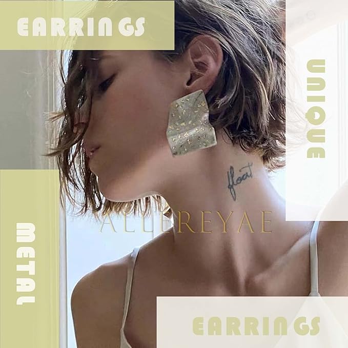 Bohemia Crystal Thunder Hoop Earrings Cz Lighting Bolt Studs Earrings Silver Lighting Drop Earrings Multiple Piecing Dot Earrings for Women and Girls