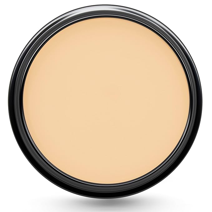 Graftobian HD Glamour Crème Foundation 1/2oz, Weightless Full Coverage Makeup, 65 Inclusive Shades, For All Skin Types, Natural or Full-Glam Looks, For Professionals and Beginners (Warm Vanilla)
