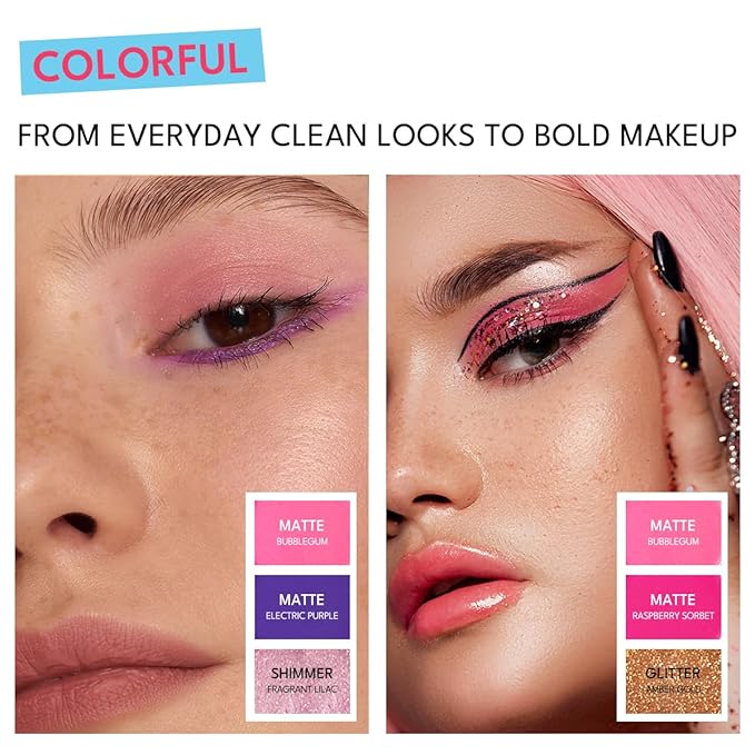 45 Shades Eyeshadow Palette, Highly Pigmented Colorful Collection Makeup Palette, Matte Shimmer Metallic Glitter Eye Shadow For Long Lasting Eye Make Up