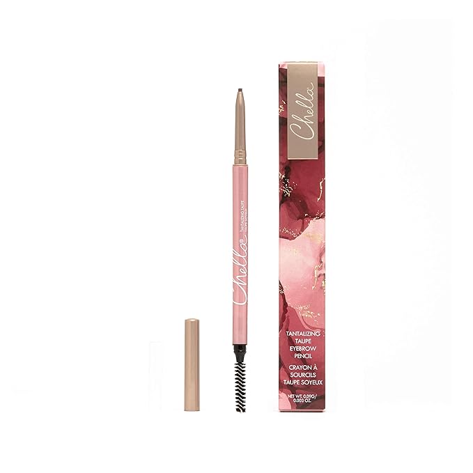 Chella Eyebrow Pencil – Easy-to-Use Brow Definer for Shaping, Filling & Blending – Long-Wear Taupe Eyebrow Pencils for Women with Precise Tip (Taupe)