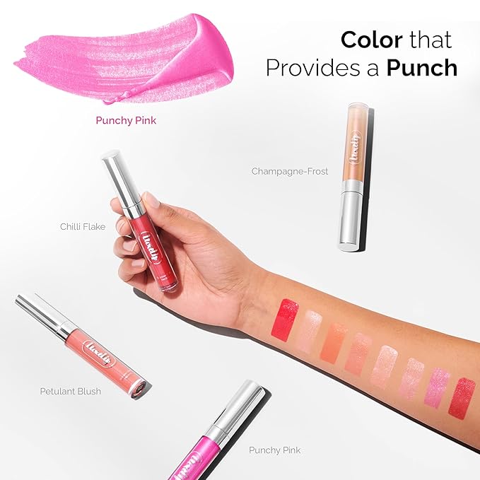 LuxeLip™ Matte Lipstick, Hydrating Non-Sticky Lip Gloss for Luminous Shine & Moisturized Lips, Lightweight, Long-Lasting Glossy Finish, Cruelty-Free Lip Makeup for Women (Punchy Pink, 8ml)