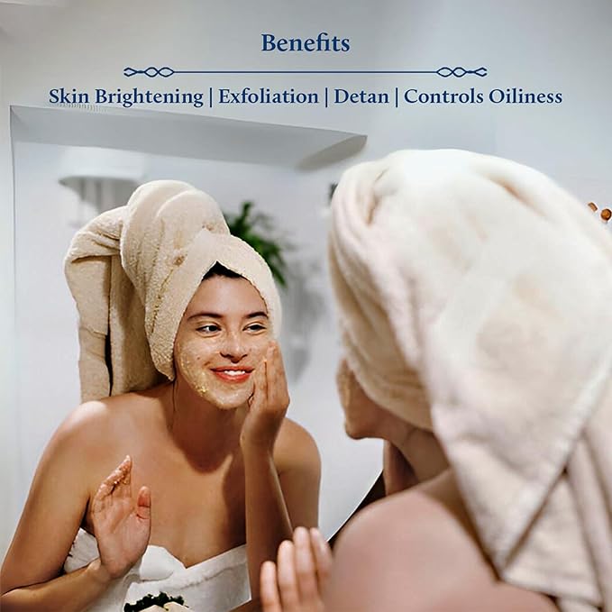 Blue Nectar Turmeric Ubtan Powder for Glowing Skin | Ayurvedic Ubtan Face Pack for Skin Brightening | Tan Removal Face Pack for Women & Men with Multani Mitti Powder | (3.5 Oz, 9 Herbs)