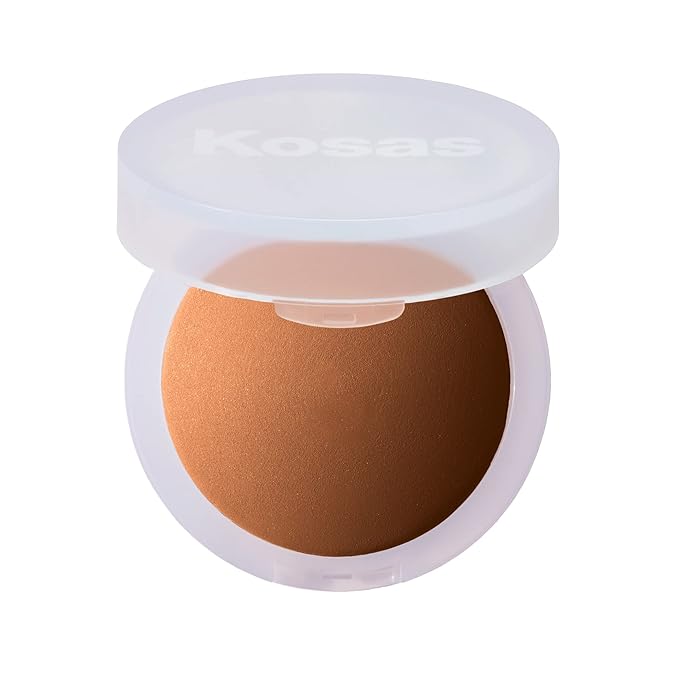 Kosas Cloud Set Face Setting Powder | Smoothing Shine Control, Soft, Sheer Setting Translucent Makeup Finish, Portable & Long-Lasting (Sheer Tan)