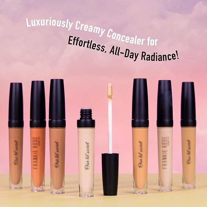 Frankie Rose Cosmetics Our Lil’ Secret Concealer – Sweat-Proof & Matte Under Eye Concealer, Long Lasting Concealer Full Coverage For Fine Lines, Dark Circles & Hide Imperfections - Ginger