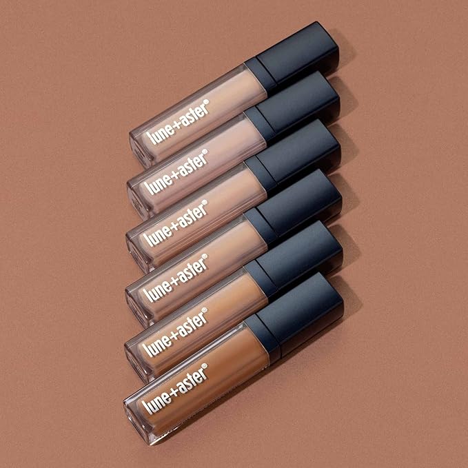 Lune+Aster HydraGlow Concealer - Medium - This medium to full coverage, skin-nourishing concealer hides dark undereye circles, blemishes, redness and other imperfections.