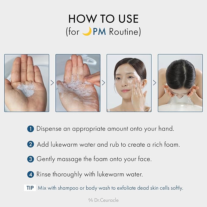 Dr.Ceuracle Pro Balance Enzyme Powder Face Wash - Korean Day and Night Natural Enzyme Powder Face Wash for Deep Pore Cleansing, Sebum Removing, pH Skin Balancing Care (Night Wash)