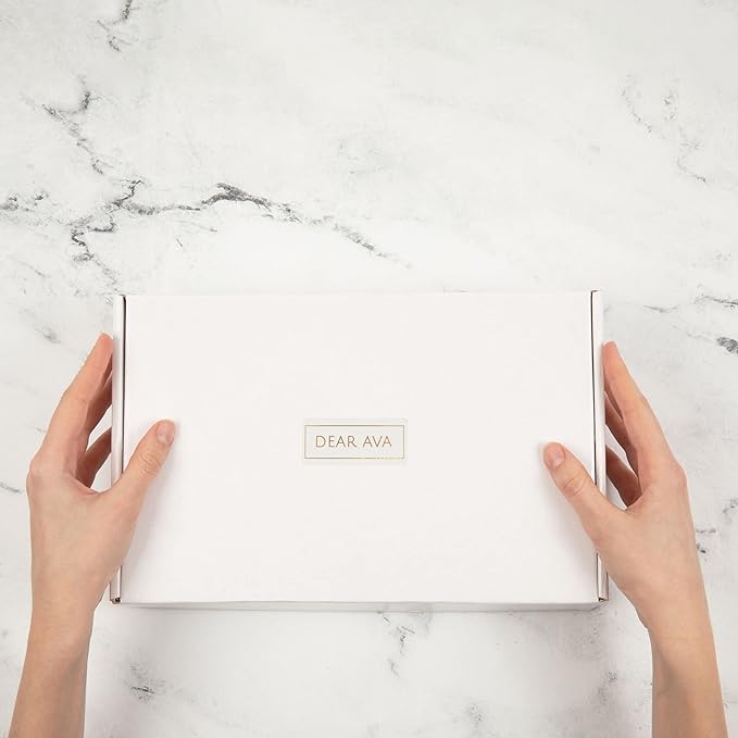 Dear Ava Spa Gifts for Women | Organic Self Care luxury Anti Stress Relaxing Bath and Body Kit Set Basket Box for Her with Heartfelt Card | Premium Spa Gift for Girls Mom