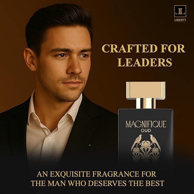 Liberty Oud Eau de Parfum for Men, 3.4 Oz,Magnifique Anniversary Edition, Luxury Oud Perfume, Premium Gift for Men, All-Day Freshness, Perfume for men, arabian,perfumes arabes para hombres