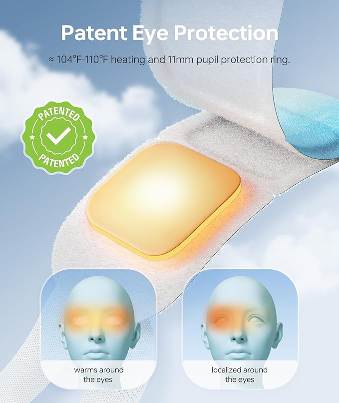 Hyaluronic Acid Self Heating Warm Compress for Eyes, Heated Eye Mask for Fast Relief of Dry Eyes, 7 Pack Steam Eye Mask, Moisturizing & Highly Effective Steam Eye Mask