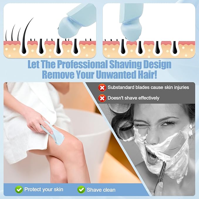 Livora Electric Shaver for Women, Bikini Trimmer for Women, Silk Glide Pro Shaver, Removable Head Electric Trimmer for Bikini, Pubic Hair, Legs, Body, Wet/Dry