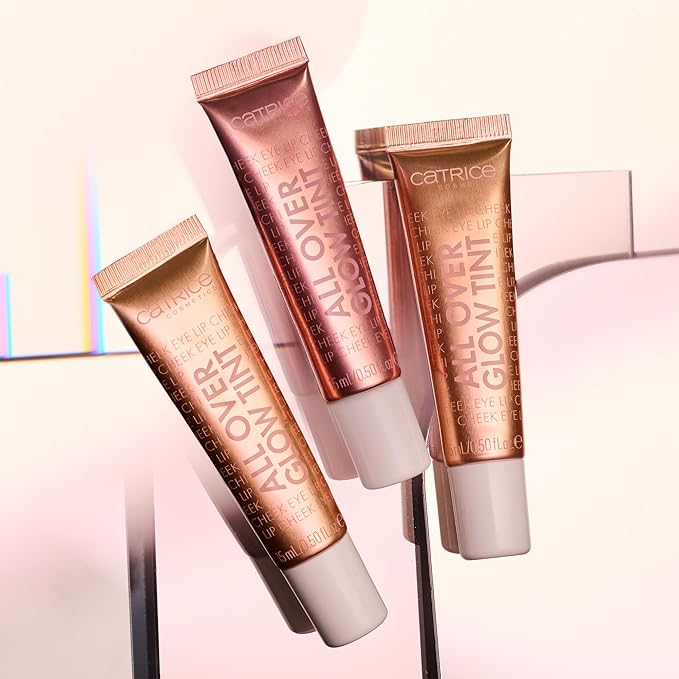Catrice | All Over Glow Tint | Multi-Use Liquid Highlighter | Face & Body | Vitamin C, Niacinamide, Squalene & Panthenol | Long-lasting & Lightweight | Vegan & Cruelty Free (010 | Beaming Diamond)