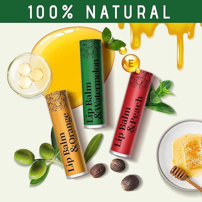 320 Pcs Lip Balm Bulk, 12 Flavored Pack of Lip Balms Natural Lip Balm Pack, Moisturising Organic Lip Balm Set for Cracked Lips, Bulk Gifts Stocking Stuffers Party Favors(4.2g/0.15oz)