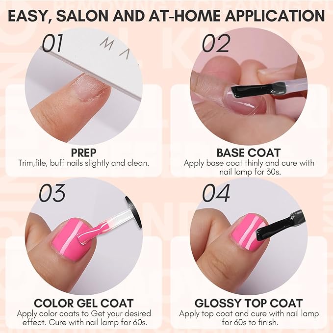 Makartt Gel Top Coat No Wipe, 15ML Clear Top Coat Gel Nail Polish, High Gloss Shine Finish Long Lasting Soak Off UV Nail Lamp Need for Acrylic Nails, Salon Quality Home DIY Manicure