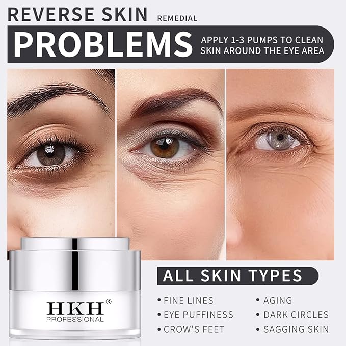 Dark Circles Under Eye Treatment for Women - Eye Cream for Dark Circles Wrinkles Puffiness & Reduce Eye Bags, Moisturize & Repair Eye Bags- Anti-Aging Collagen Eye Cream – Retinol Peptide