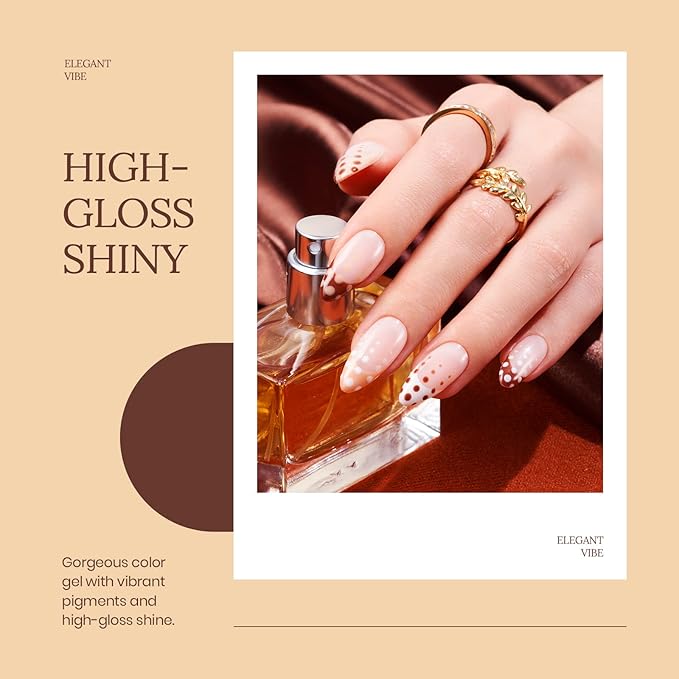 beetles Brown Gel Nail Polish Set Nude Gel Polish Nail Set 6 Colors Sandstorm Collection Peach Brown Natural Manicure Kit Soak Off Uv Led Lamp Needed for Women Gift Diy Home