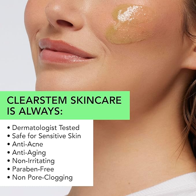CLEARSTEM VITAMINSCRUB Antioxidant Infused Exfoliating Face & Body Scrub with Vitamin C, 7 Ounce