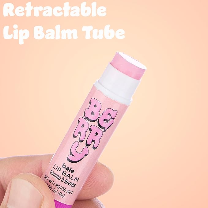 Expressions 10pc Fruity Lip Balm Collection - Hydrating Lip Balms Infused w/Fresh Fruity Flavors - Vitamin Enriched Nourishing Lip Balm Set