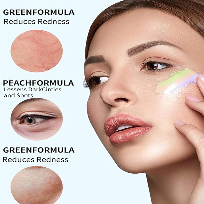 MAEPEOR Liquid Conceal Contour 7 Colors Cream Lightweight Liquid Concealer Contour Makeup for Concealing Blemishes, Brighten Dark Circles (Color 07 Yellow)