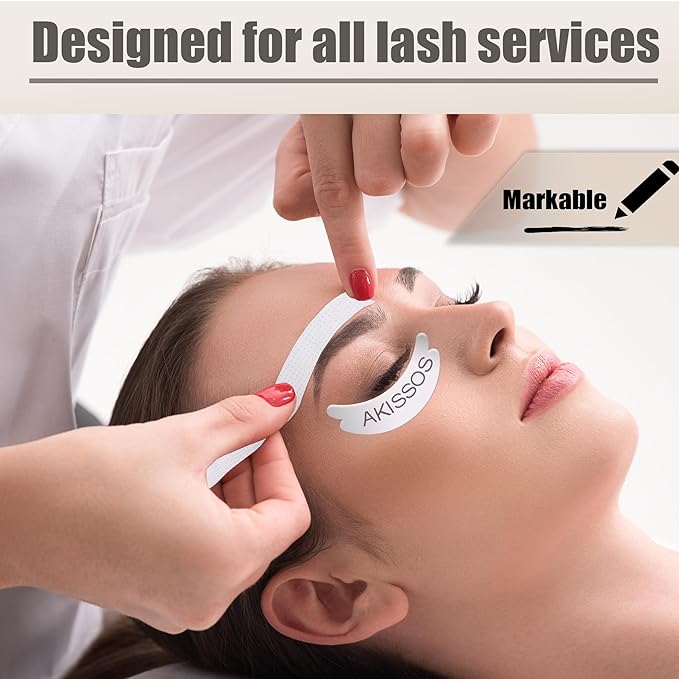 Foam Tape for eyelash extensions - Akissos 625 Pcs Gen II Super Soft No Slip Sticky Lint free Lash Foam Pads Tape Under Eye Pads for Eyelash Extensions Lift Lash Tech Artists Supplies - 5 Rolls