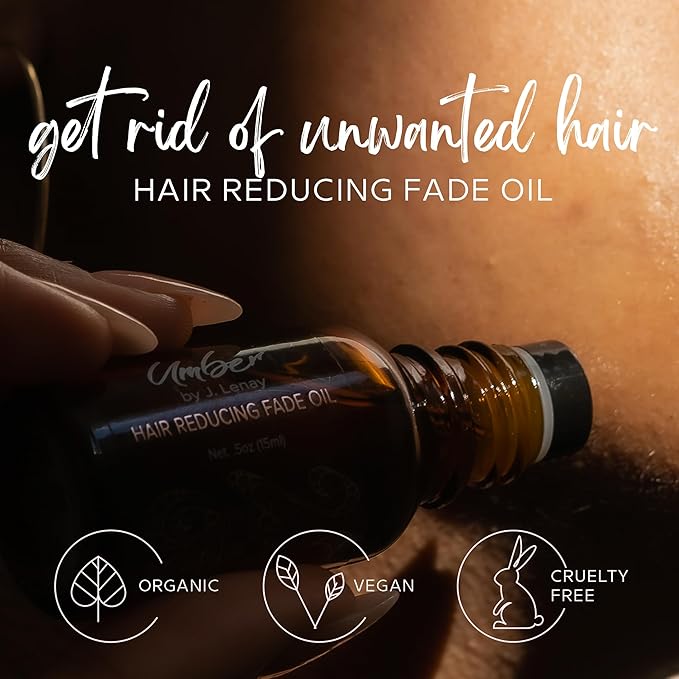 Hair Reducing Fade Oil – Regular Strength (Not sensitive skin), Minimizes Hair Growth for Face & Body – For Women & Men – 15ml Serum