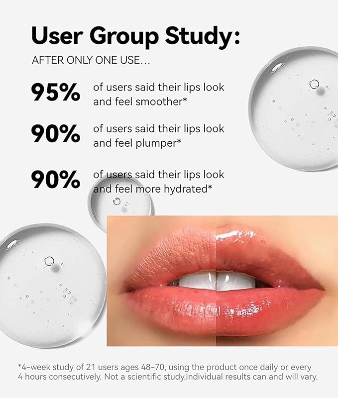 Lip Plumper Lip Gloss, Instant & Long-Term Lip Plumper, Roll On Lip Plumping Lip Gloss, Extreme Lip Plumper, Maximum Plump Extra Strength Lip Plumper for Women (#05)