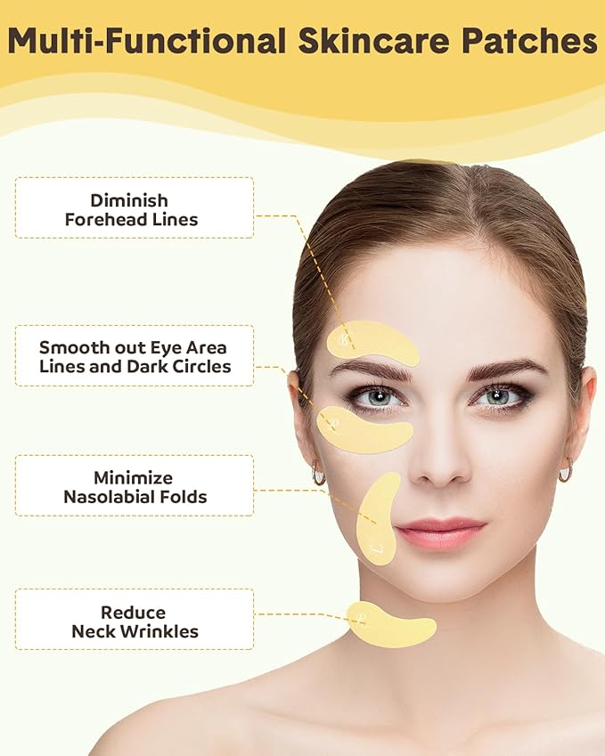 Lictin Reusable Eye Patches, Silicone Under Eye Patches with Lifting Effect to Relieve Wrinkles and Fine Lines, Pair with Metal Eye Cream Applicator,Tin Case