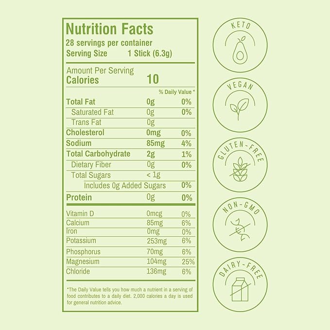 FlavCity Lemon Lime Electrolytes Powder Packets - 28 Hydration Packets - No Added Sugar - Hydration Powder with Real Fruit & Unrefined Sea Salt - Keto & Gluten-Free (28 Stick Packs)