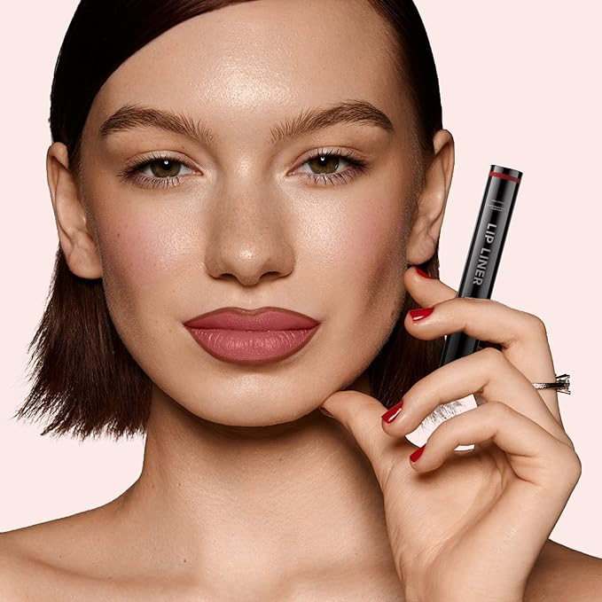 Lip Stain Peel Off - Lip Liner Waterproof, Lip Liner Stain Transfer Proof & Plumping, Moisturizing Non-Stick Cup Matte Finish Stay On All Day, Rose Color