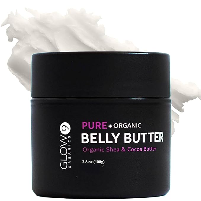 Belly Butter for Pregnancy, 100% Organic Stretch Mark Cream, Maternity Skincare for Itchy Skin & Scars, Safe Daily Ritual for Moms, 3.8oz