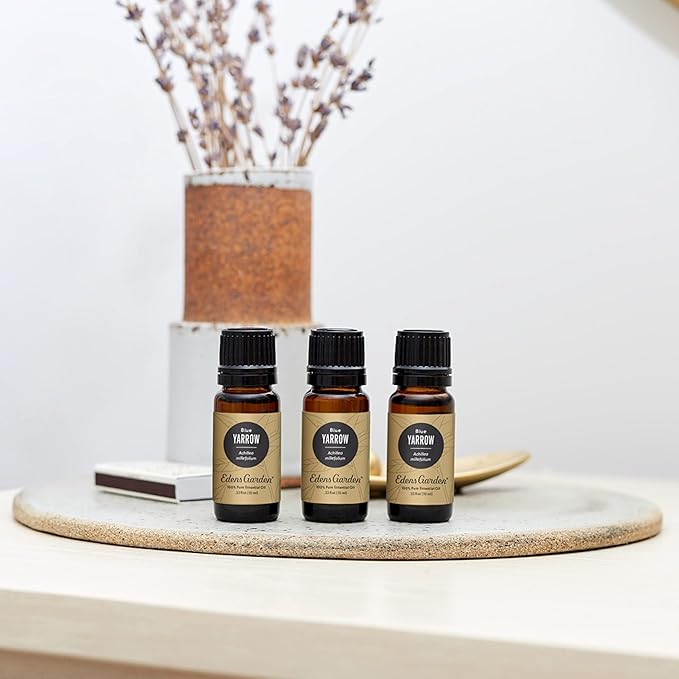 Edens Garden Yarrow- Blue Essential Oil- 100% Pure Premium Grade, Undiluted, Natural, Therapeutic, Aromatherapy, The Best for Diffuser, Skin, Face, Hair 10 ml (.33 fl oz)