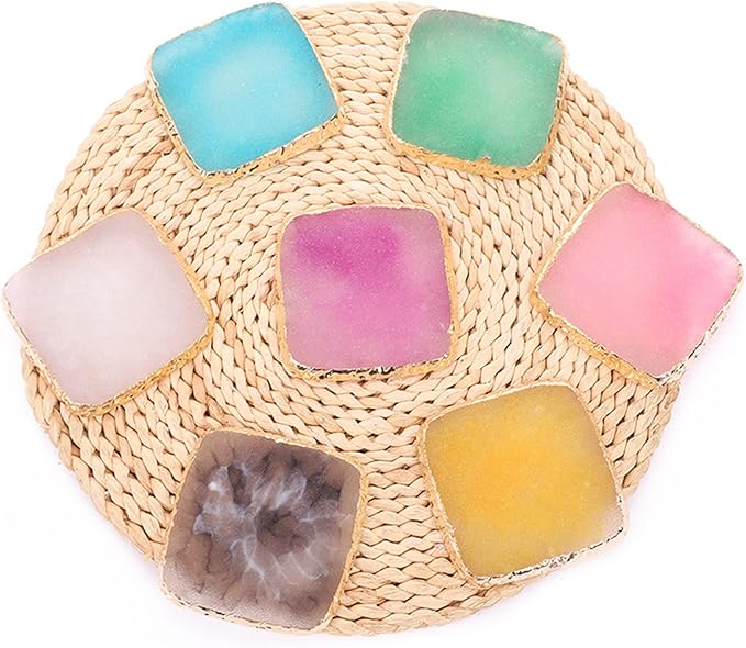 1 Piece Nail Art Palette Nail Polish Palette Mixing Palette Makeup Plate Nail Plate for Nail Art Nail Tip Holder Nail Art Display (pink square)