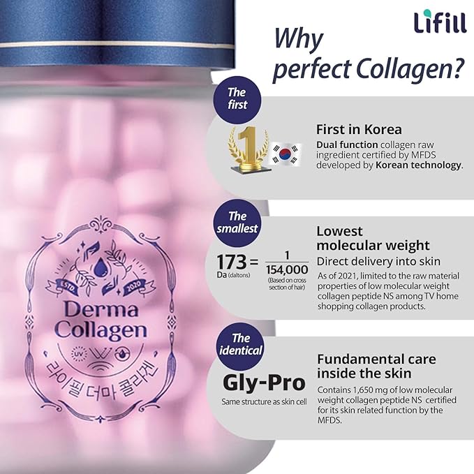 Derma Collagen-Luxury pack (84 tablets * 4 units) -Skin Care with Biotin Vitamin C D E, Collagen peptides and Zinc Selenium for Reduce Wrinkles, Tighten Skin, Boost Hair Skin Nails Joints
