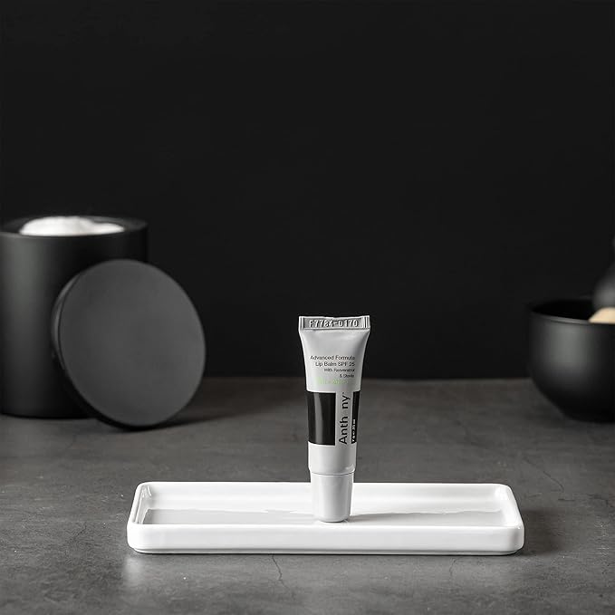 Anthony 25 SPF Lip Balm with Sunscreen for Lips – Contains Green Tea Extract, Shea Butter & Vitamin E – Moisturizing Repair Care Treatment for Chapped & Dry Lips – Mint & White Tea Flavor