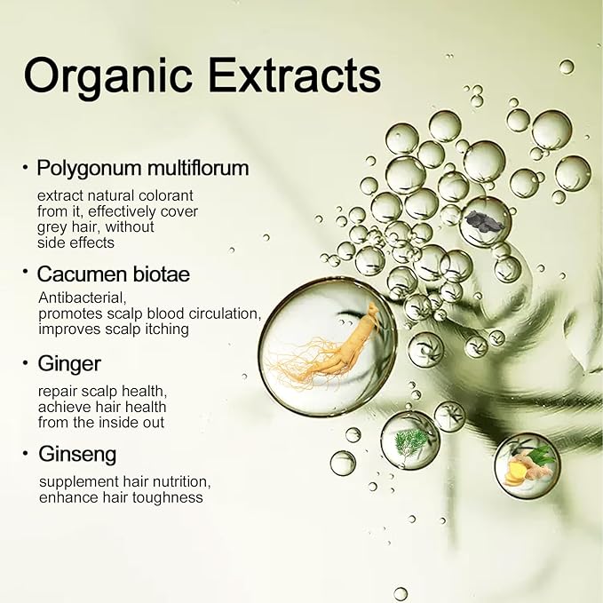 Hair Dye Shampoo, Gray Hair Coverage Dye Shampoo, Hair Color Shampoo for All Hair Types, Champu Para Canas, Suitable for Home and Salon (Dark Coffee)