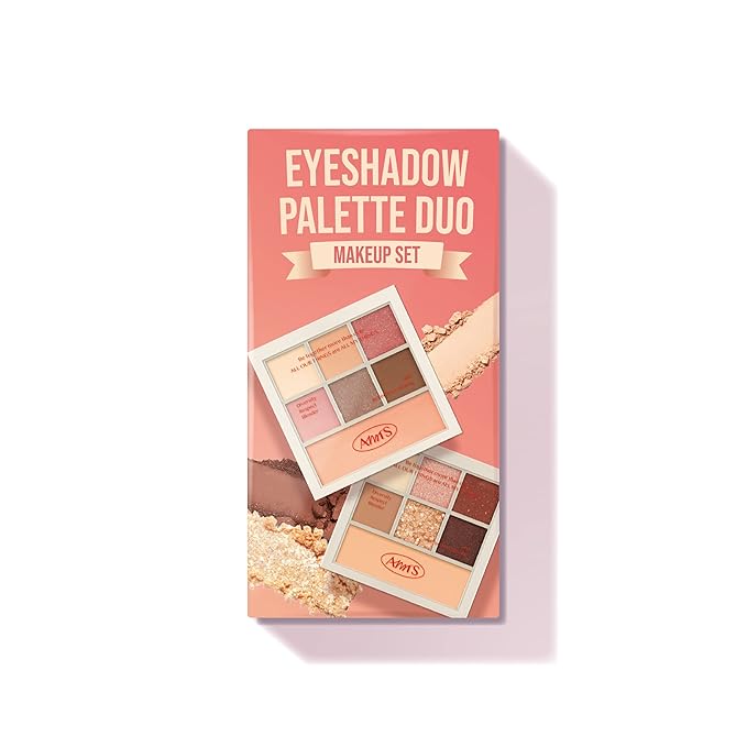 AMTS Off Sienna & Authentic Amber Eyeshadow Palettes Set, Valentine's gifts for teen girls, women | Matte Shimmer Metallic, Long Lasting