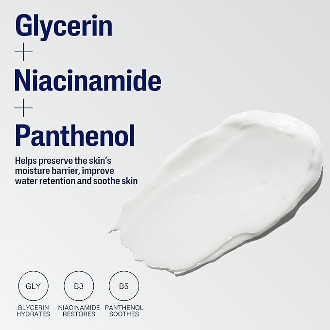 Cetaphil Face & Body Moisturizer, Hydrating Moisturizing Cream for Dry to Very Dry, Sensitive Skin, NEW 16 oz, Fragrance Free, Non-Comedogenic, Non-Greasy