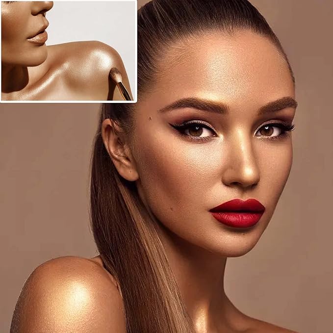 Body Luminizer Liquid Illuminator, Bronze Gold, Skin Foundation Concealer, All Skin Types