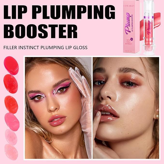 Glossy Finish Lip Glow Oil,Lip Plumping Booster Plump,Hydrating, Volumizes & High-Shine Lip Plumping Mirror Lip Glaze Lip Makeup,Lip Enhancer for Fuller, Lip Mask, Hydrating& Reduce Fine Lines (003#)