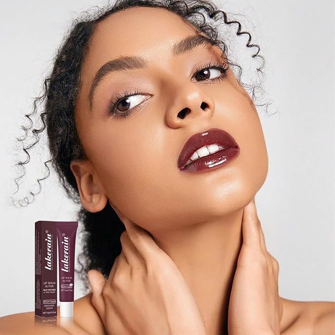 Lip Glowy Balm Butter Lip Balm Plumps Moisturizing Hydrating Lip Mask Repair Moisturizer Lips Care Lip Treatment for Dry Cracked Lip, Glossy Finish, Vegan Tinted Lip Balm Chapstick (#3 Brown Sugar)