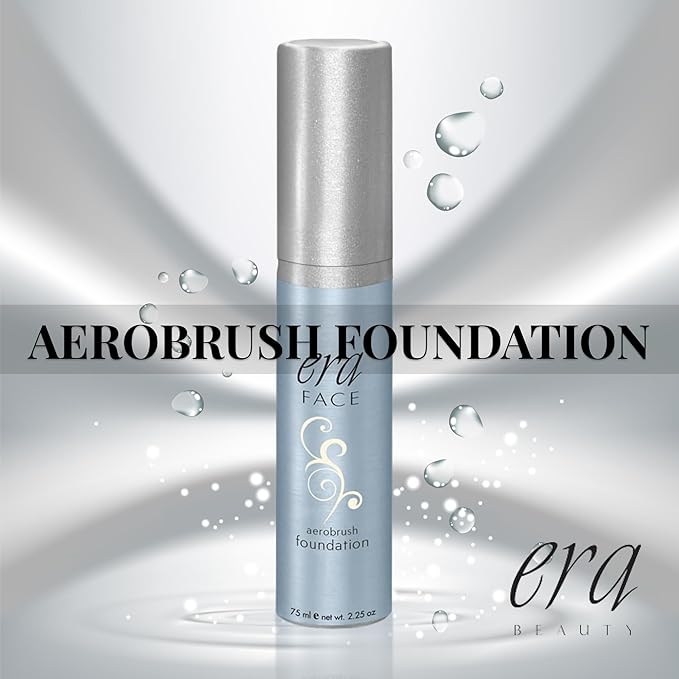 ERA Beauty ERA Face spray makeup (Y1 Creamy Vanilla, 2.25 oz) - airbrush foundation, everyday, buildable, professional spray on cosmetics