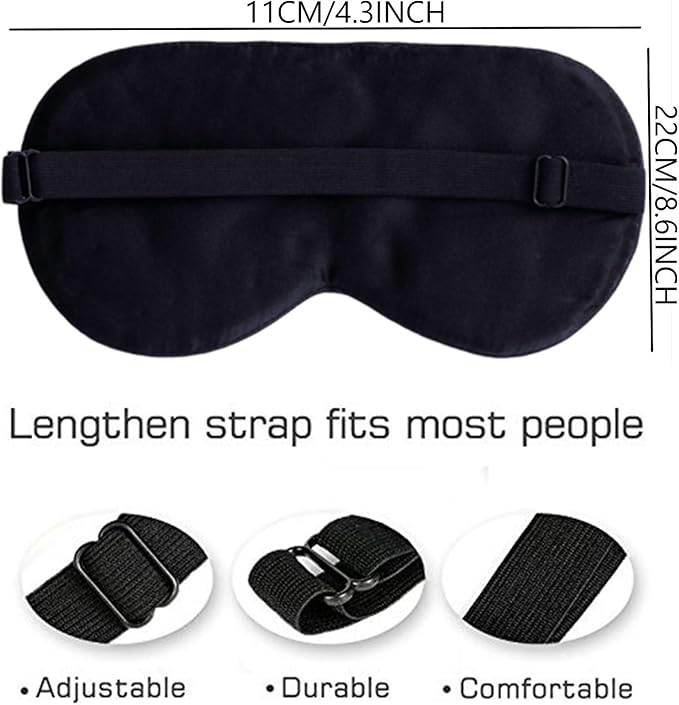 100% Pure Silk Eye Mask Sleep Eye Mask Eye Cover Eyeshade Sleeping Eye Mask Printed Colors (#10)