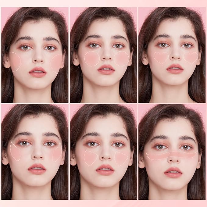 FOCALLURE Silky Cream Liquid Blush,Leaving a Matte Dewy Makeup Look,Easy to Apply and Create a Natural Flush,Long Lasting and Lightweight Cheek Blush Face Makeup,STAY HIGH