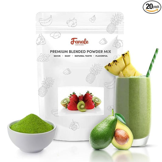 Fanale Premium Avocado Bubble Tea Flavoring Powder | Perfect for Baking, Smoothies, Desserts and Drinks | Instant Flavoring Powder for Boba Milk Tea - 2.2 Pounds (Pack of 20).