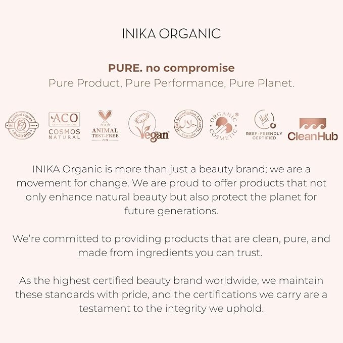 INIKA Organic BB Cream Foundation - Vegan Makeup with Hydrating Prickly Pear, Jojoba, and Pomegranate Seed Oil - Lightweight, Radiant BB Glow for Balanced Skin Tone, Honey 1 fl oz