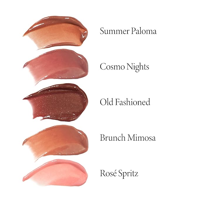 LAURA GELLER NEW YORK Italian Marble Glossy Lip Tint - Moisturizing Lip Gloss - Enriched with Shea, Mango and Cocoa Butters (01 Brunch Mimosa)